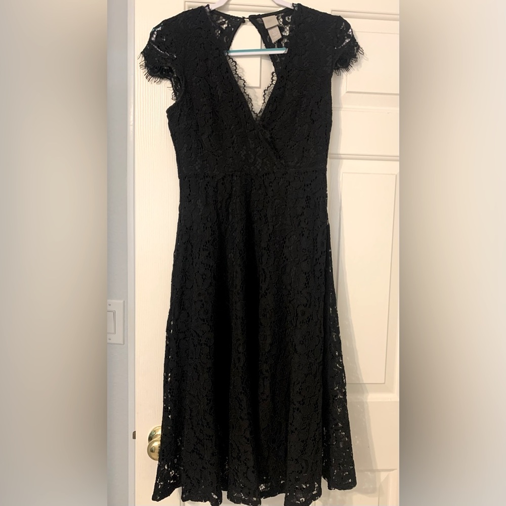 Black Lace Dress - Picture 1 of 3